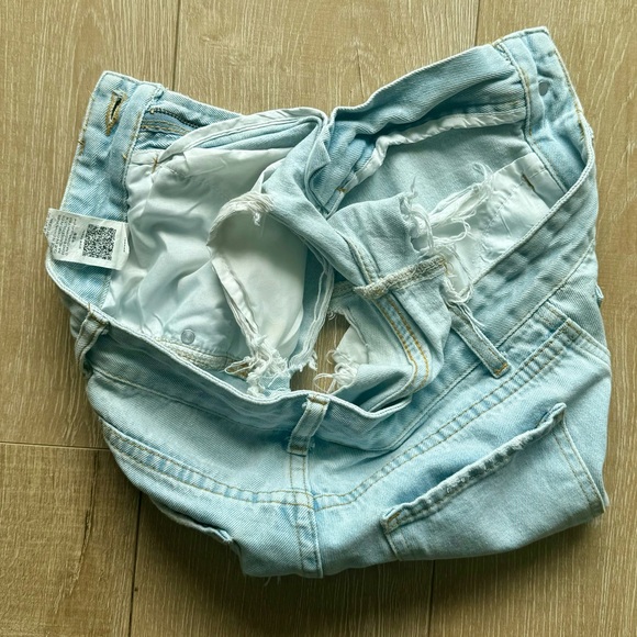 SHEIN distressed high waist denim short - Picture 6 of 6